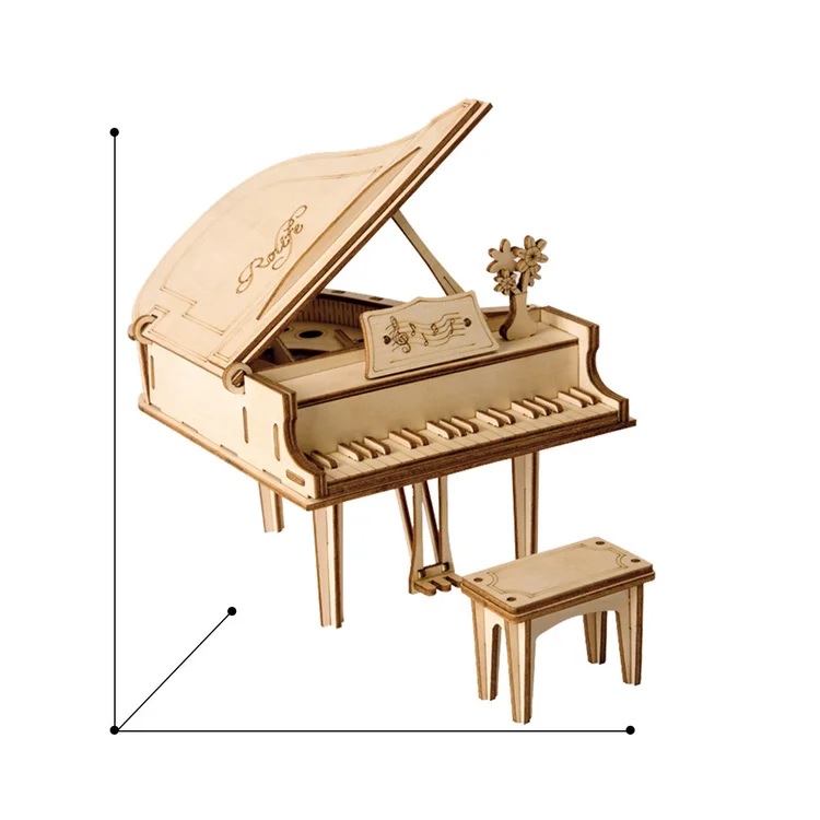 Robotime - DIY - Grand Piano (DIY 3D Puzzle 12.5 x 11 x 13.2 cm)-/bilder/big/9190549_4.jpg