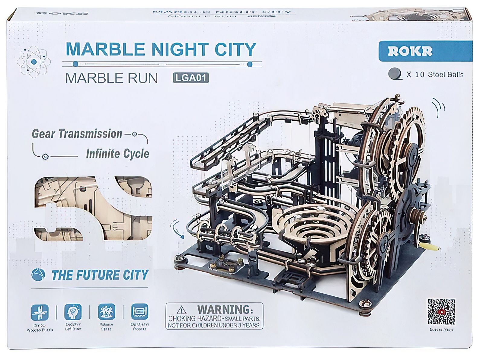 Robotime - DIY Kugel- und Zahnradbahn MARBLE NIGHT CITY (DIY-/bilder/big/9190554_8.jpg