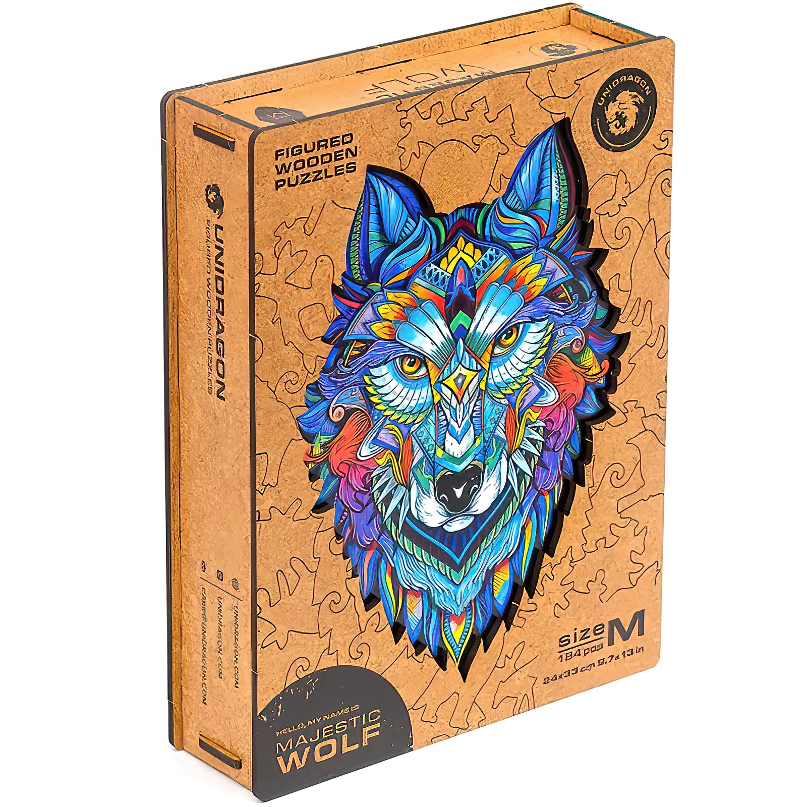 UNIDRAGON - Majestic Wolf (30 x 41 cm - Größe L) Holzpuzzle --/bilder/big/9191020_7.jpg