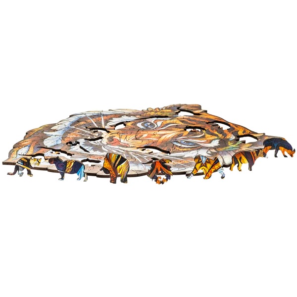 UNIDRAGON - Lovely Tiger (19 x 24 cm - Größe S) Holzpuzzle - 104 Teile-/bilder/big/9191030_6.jpg