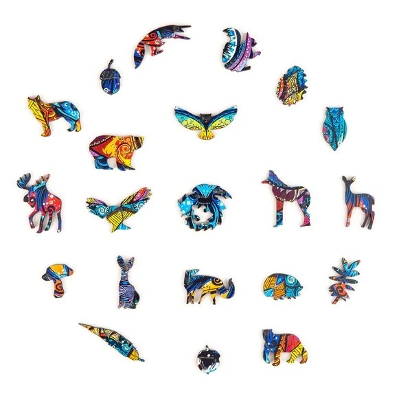 UNIDRAGON - Charming Owl (21 x 35 cm - Größe M) Holzpuzzle - 186 Teile-/bilder/big/91911000_2.jpg