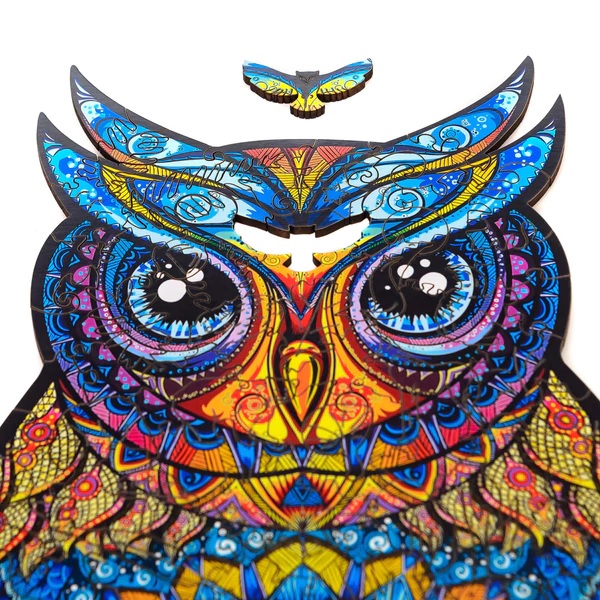 UNIDRAGON - Charming Owl (21 x 35 cm - Größe M) Holzpuzzle - 186 Teile-/bilder/big/91911000_6.jpg