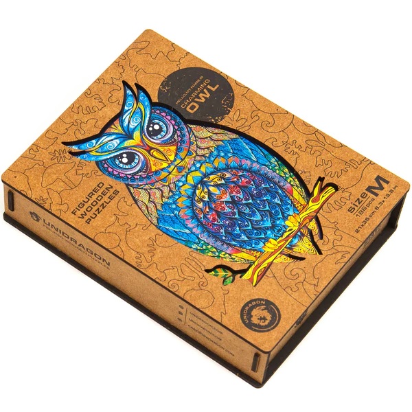 UNIDRAGON - Charming Owl (15 x 26 cm - Größe S) Holzpuzzle - 101 Teile-/bilder/big/91911000_7.jpg