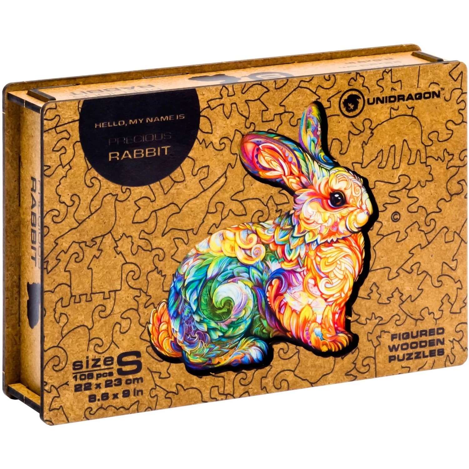 UNIDRAGON - Precious Rabbit (22 x 23 cm - Größe S) Holzpuzzle --/bilder/big/9191100_s.jpg