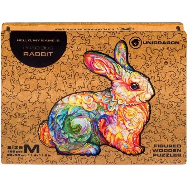UNIDRAGON - Precious Rabbit (29 x 30 cm - Größe M) Holzpuzzle --/bilder/big/9191101_M.jpg