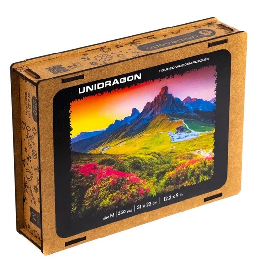 UNIDRAGON - Mountain (31 x 33 cm,Größe M) Holzpuzzle - 250 Teile-/bilder/big/91911060_7.jpg