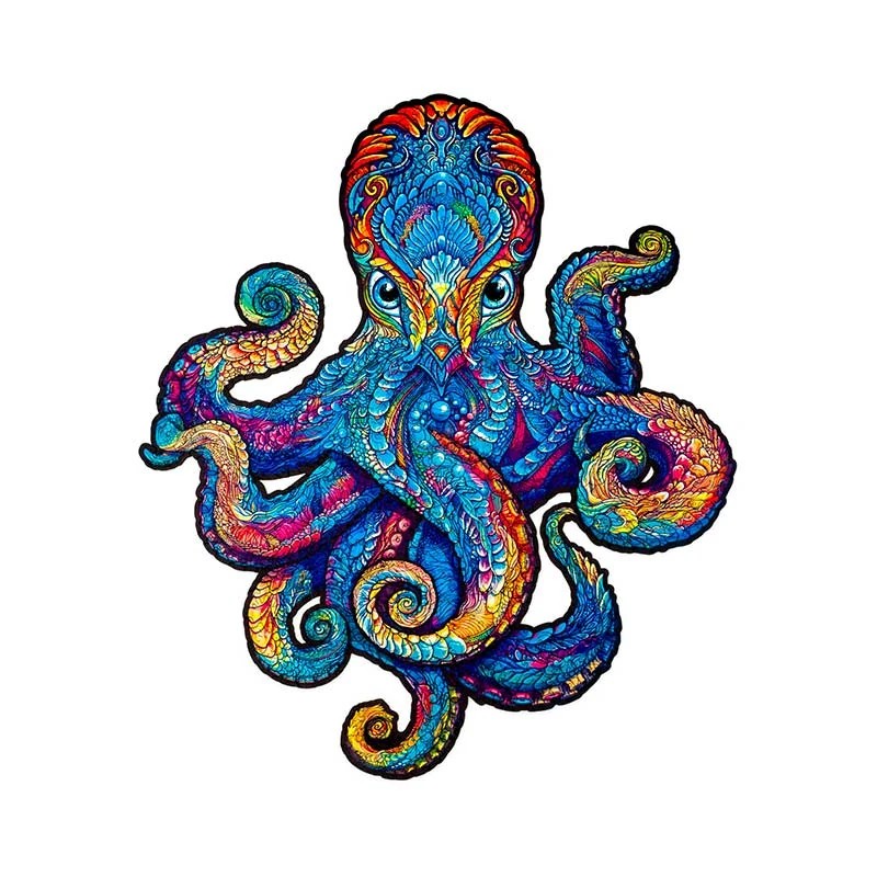 UNIDRAGON - Magnetic Octopus (28 x 33 cm - Größe M) Holzpuzzle --/bilder/big/9191110_M.jpg