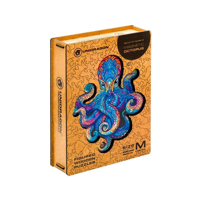 UNIDRAGON - Magnetic Octopus (28 x 33 cm - Größe M) Holzpuzzle --/bilder/big/9191110_M_2.jpg