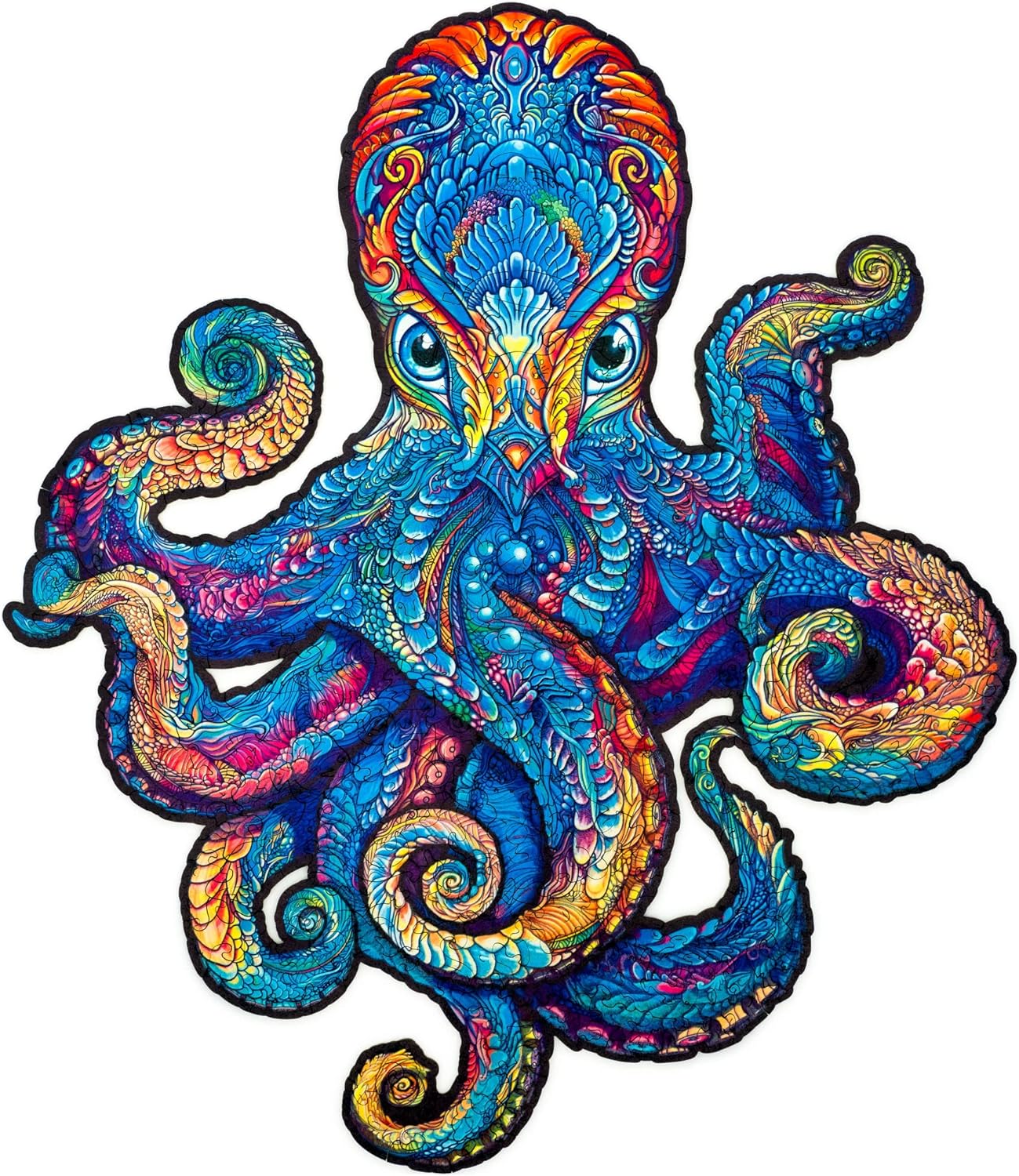 UNIDRAGON - Magnetic Octopus (34 x 39 cm - Größe L) Holzpuzzle - 300 Teile