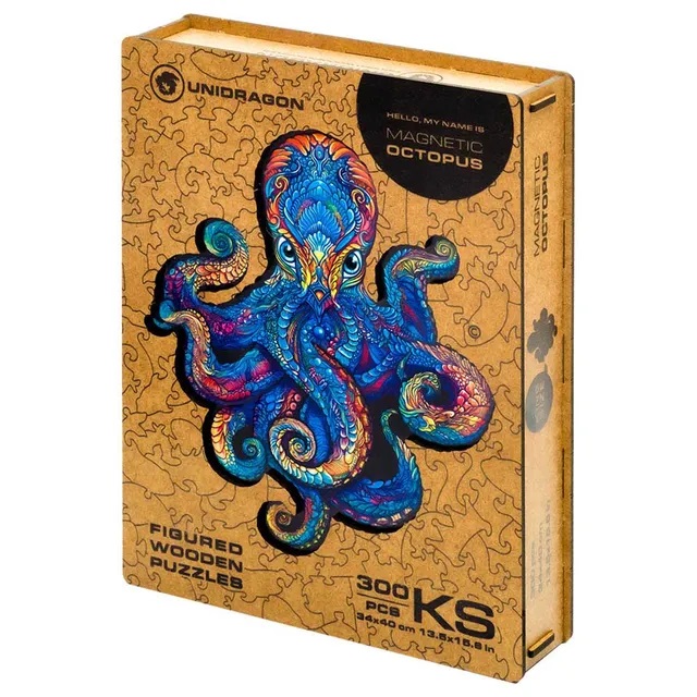 UNIDRAGON - Magnetic Octopus (34 x 39 cm - Größe L) Holzpuzzle --/bilder/big/9191111_l_2.jpg