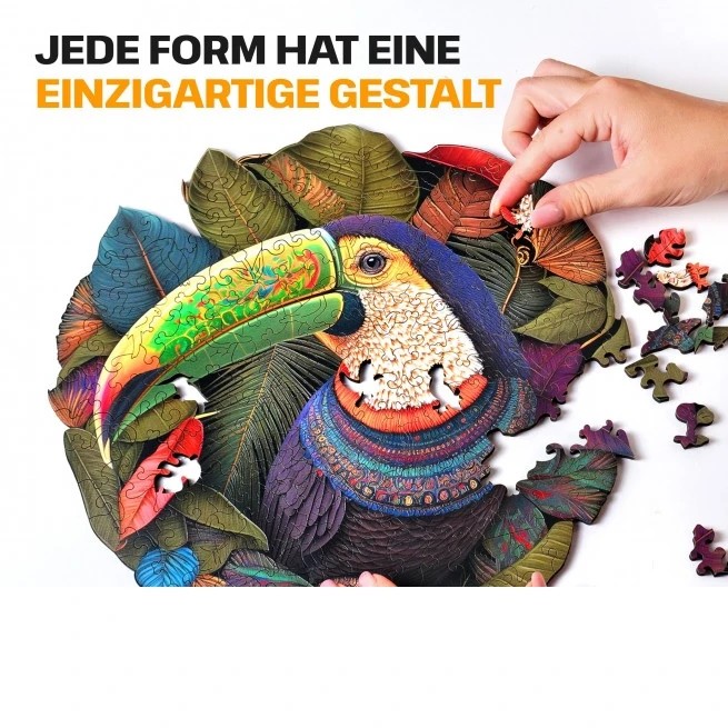 ESCAPE WELT - Tukan (28.5 x 28.5 cm - Größe S) Holzpuzzle - 200 Teile-/bilder/big/9192050_5.jpg