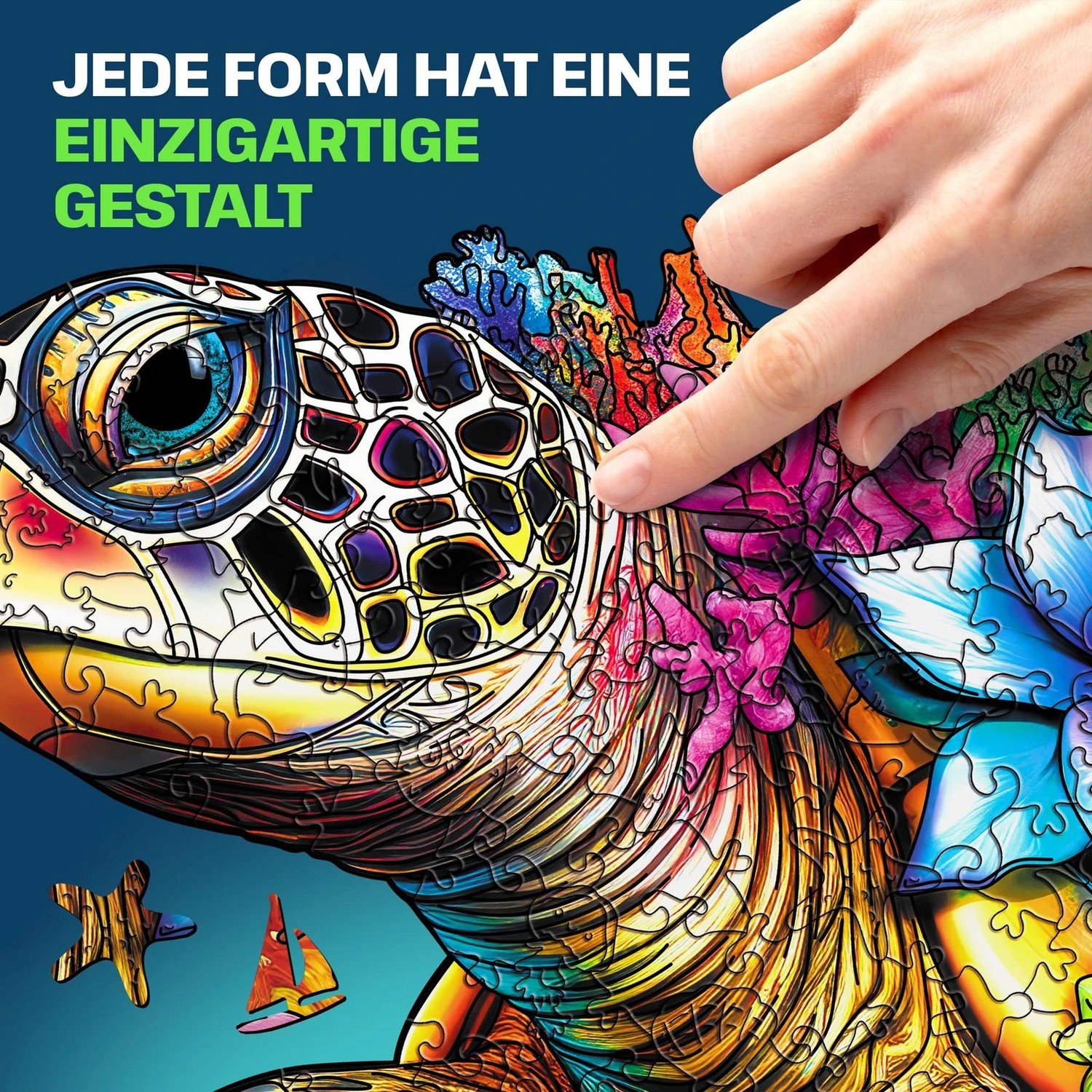 ESCAPE WELT - Schildkröte (28.5 x 28.5 cm - Größe S) Holzpuzzle --/bilder/big/9192055_3.jpg