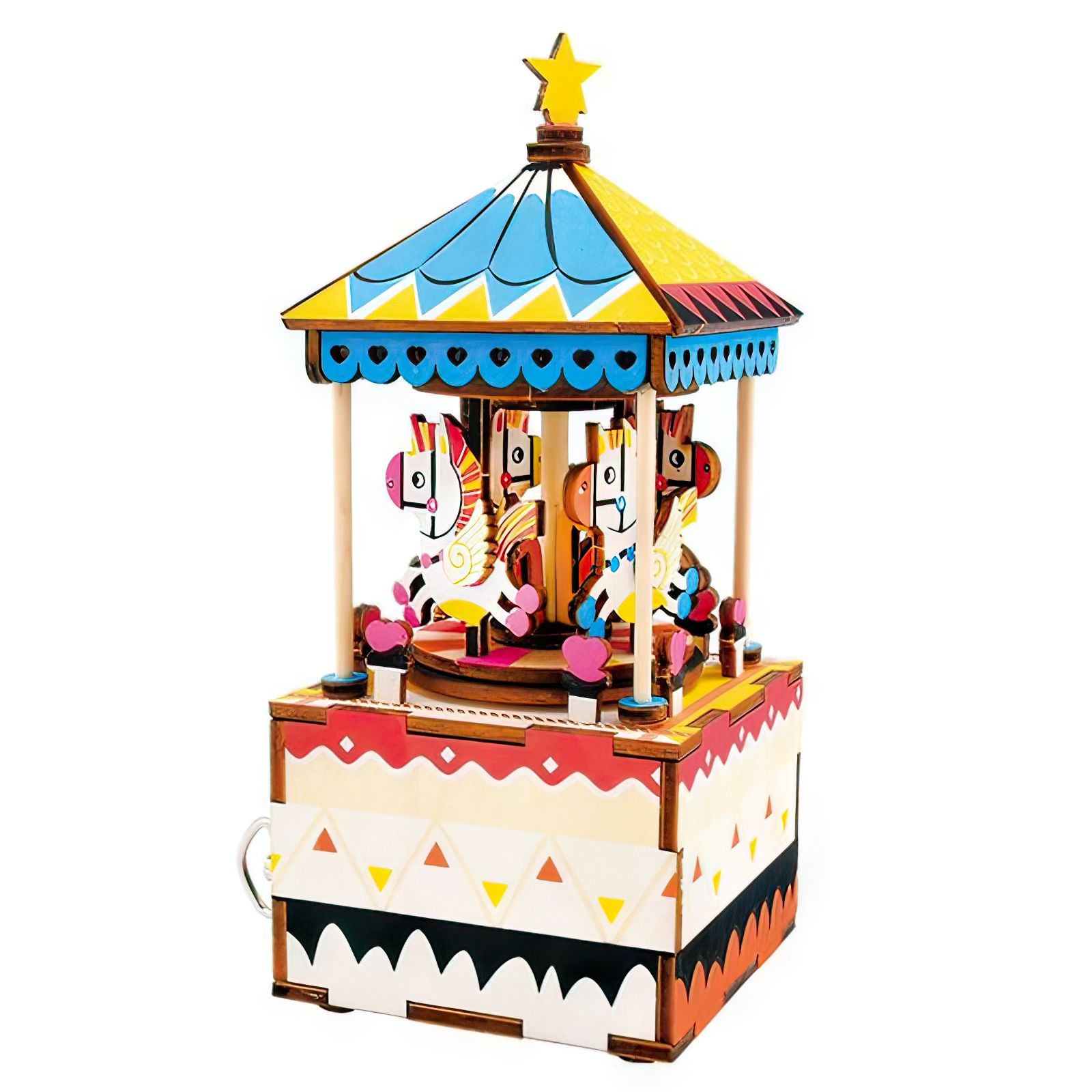 Robotime - DIY Music Box - Merry-Go-Round (DIY-Spieluhr 7.3 x 8 x-/bilder/big/AM304%20(2).jpg