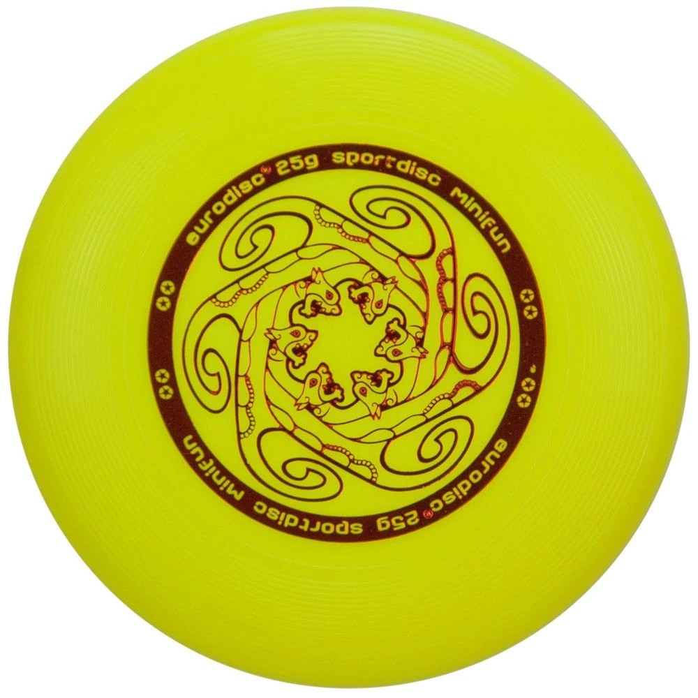 Eurodisc XS Mini Sportdisc Mandala Ø 12 cm 25 g-/bilder/big/ED25YLMD_mini%20mandala%20yellow.jpg
