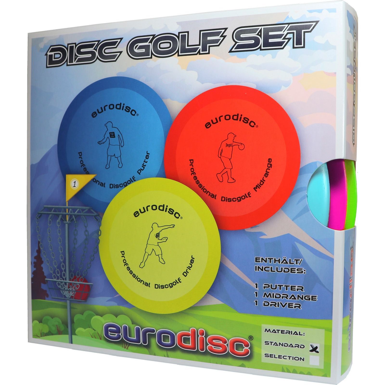 Eurodisc Discgolf Set SQU 478 g mint/pink/grün-/bilder/big/EDDGSQMTSET_disc%20golf%20set%20SQU_mint%20pink%20green_1.jpg