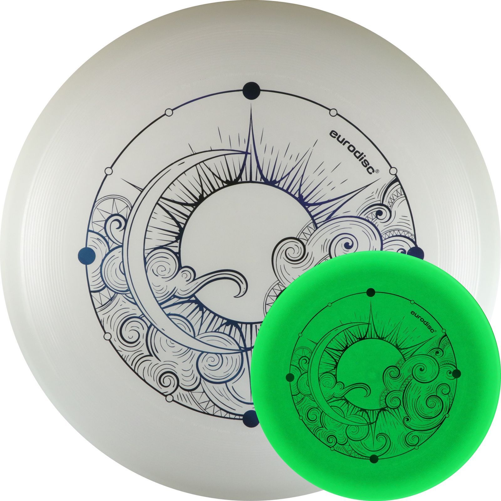 Eurodisc SUPERGlow phosphoreszierend Ø 27.5 cm 175 g blau-/bilder/big/EDO175SGBL_superglow%20blue_glow_2.jpg