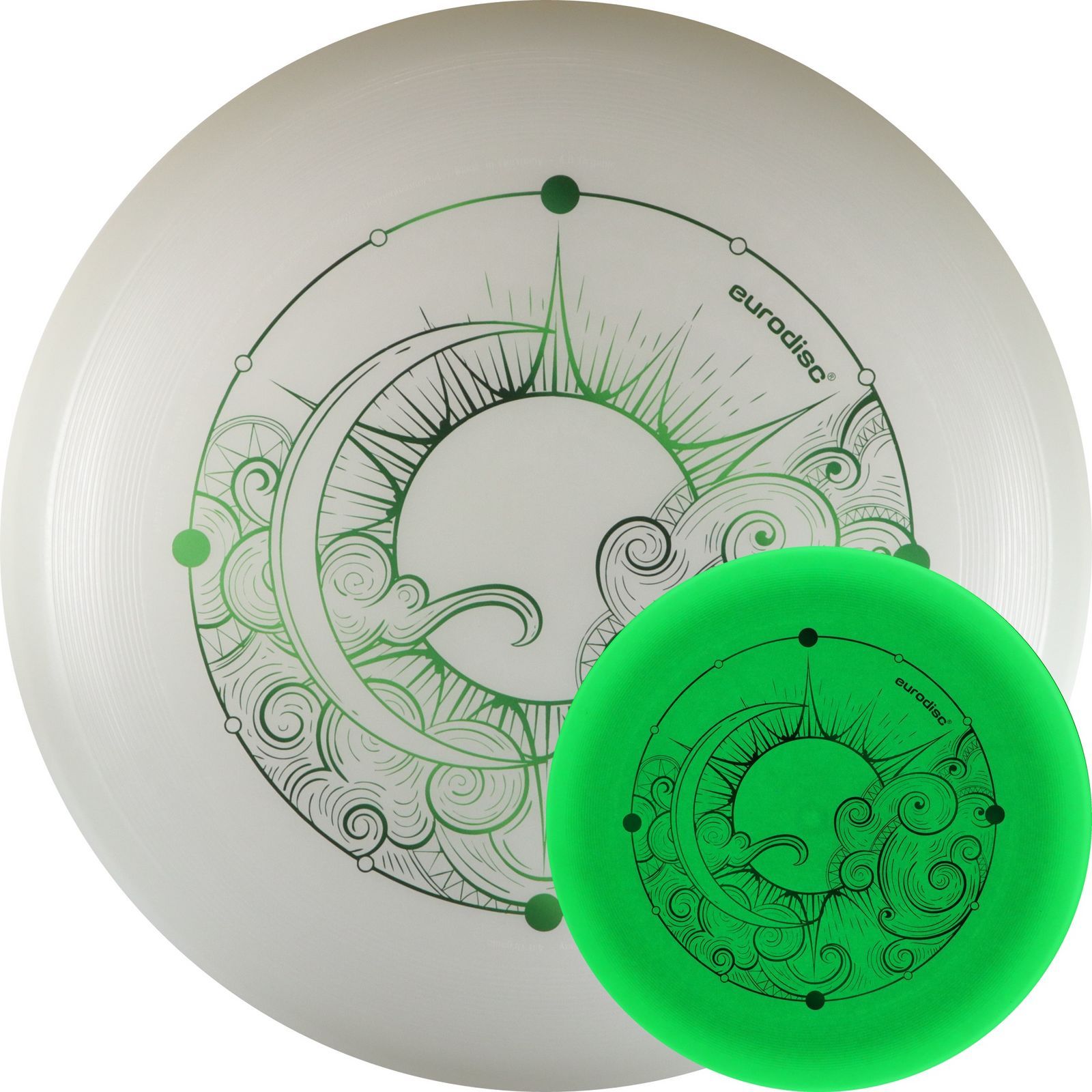 Eurodisc SUPERGlow phosphoreszierend Ø 27.5 cm 175 g grün-/bilder/big/EDO175SGGR_superglow%20green_glow_4.jpg
