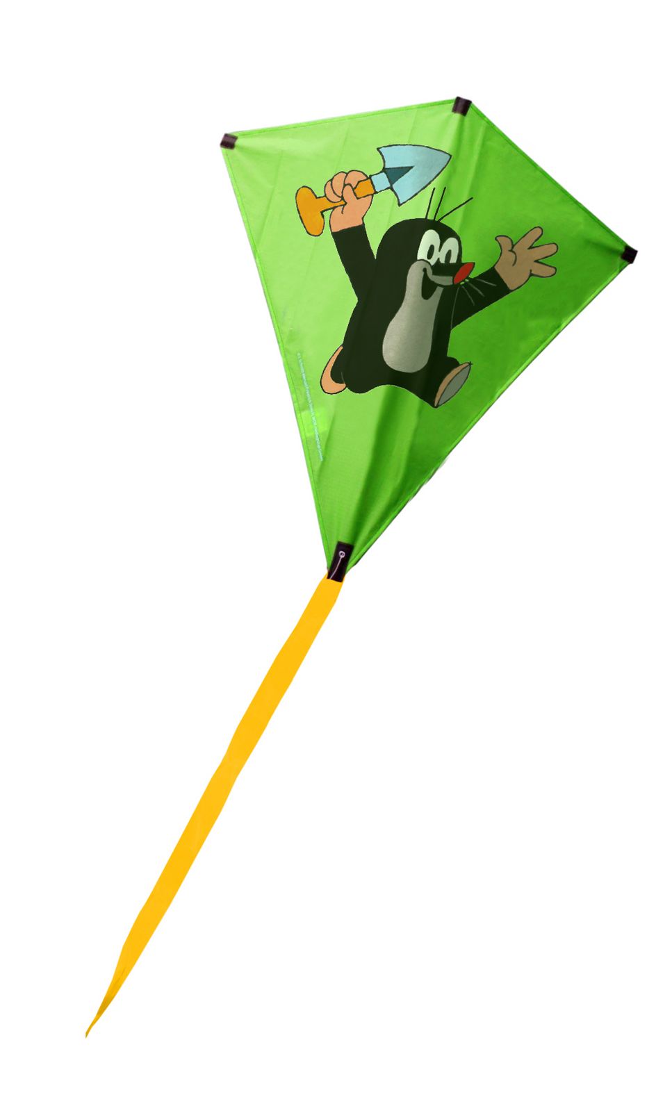 Elliot Einleiner-Drachen/Kinderdrachen (Eddy/1-Leiner) rtf-/bilder/big/EddyKite%20Maulwurf%20Schaufel%20gruen.jpg