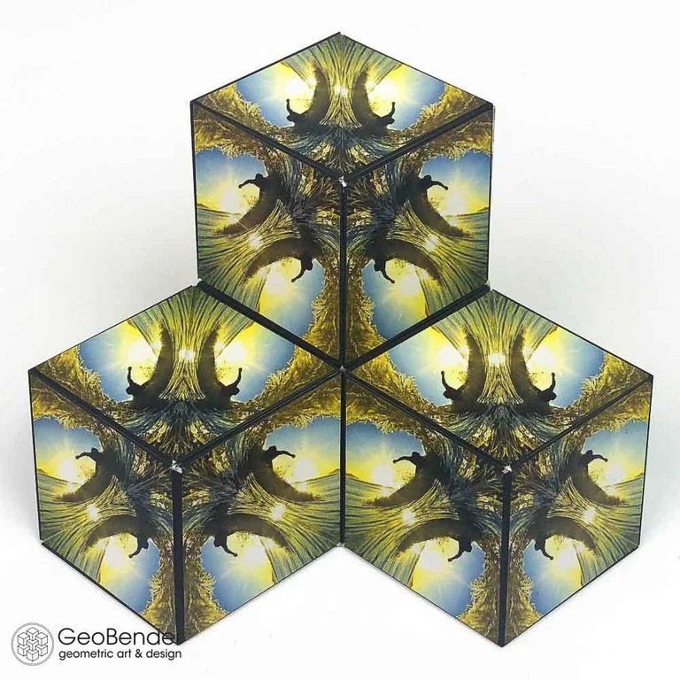 GeoBender Würfel - Geometrischer Magnetwürfel - magnetisches-/bilder/big/GeoBender_Cube_1_Surfer_Hive_down.jpg