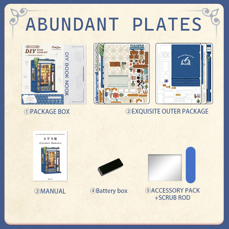 Cutebee DIY - Literature Bookstore (DIY Book Nook-Diorama-/bilder/big/LiteratureBookstore_9194203_11.jpg