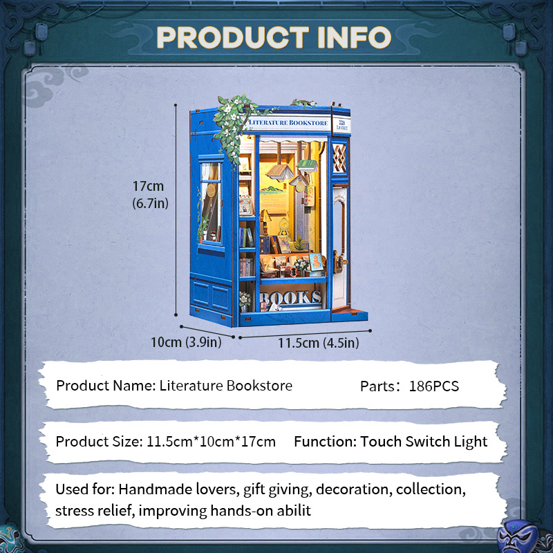 Cutebee DIY - Literature Bookstore (DIY Book Nook-Diorama-/bilder/big/LiteratureBookstore_9194203_8.jpg