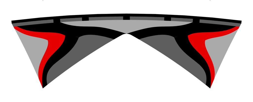 Spiderkites Shiva - Vierleiner-Lenkdrachen/Stabdrachen (4-Leiner) rtf-/bilder/big/Shiva%20grau%20rot.jpg