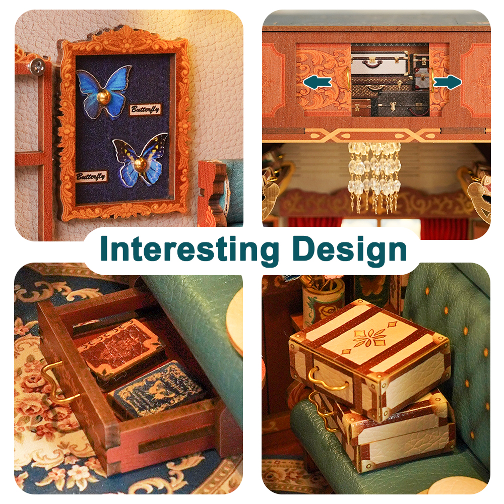 Tonecheer DIY - Zugabteil - European Travels (DIY Mechanischer Bausatz-/bilder/big/Train%20EuropeanTravels_9194039_4.jpg