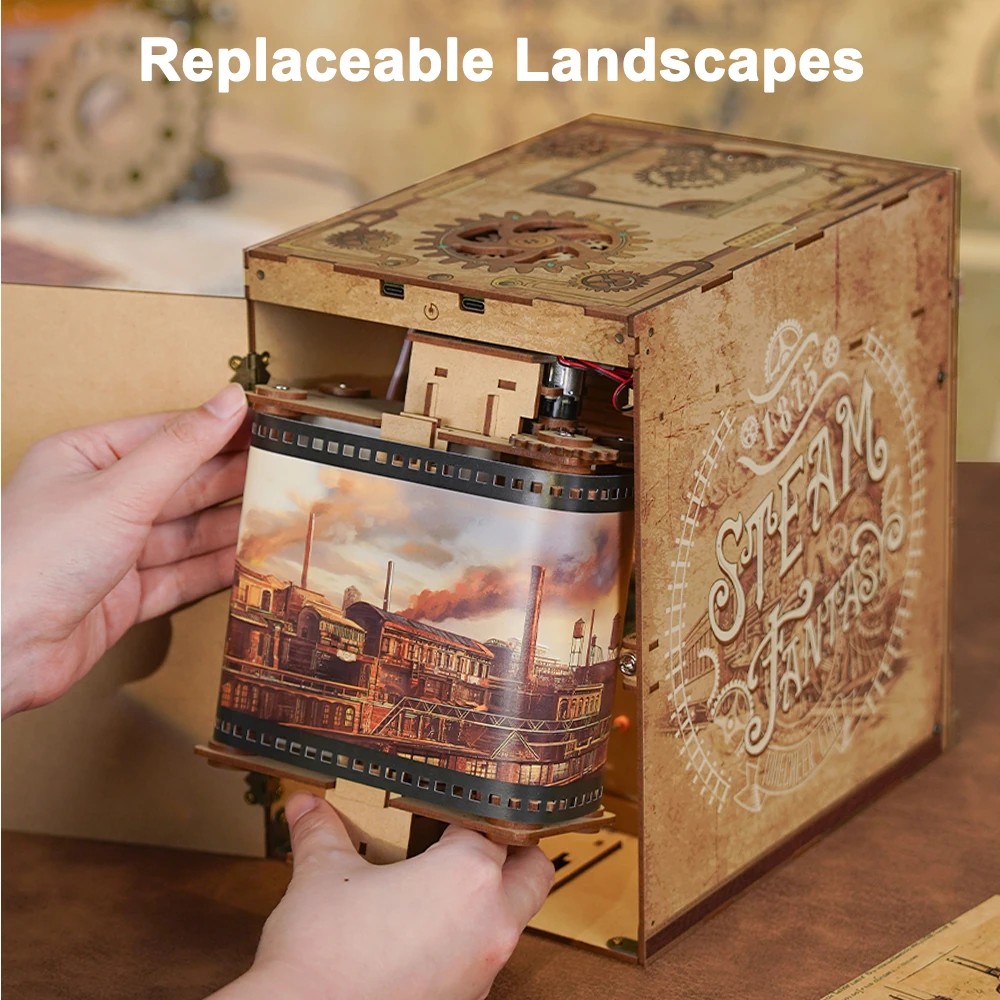 Tonecheer DIY - Zugabteil - Steam Fantasy (DIY Mechanischer Bausatz-/bilder/big/Train%20SteamFantasy_9194038_10.jpg