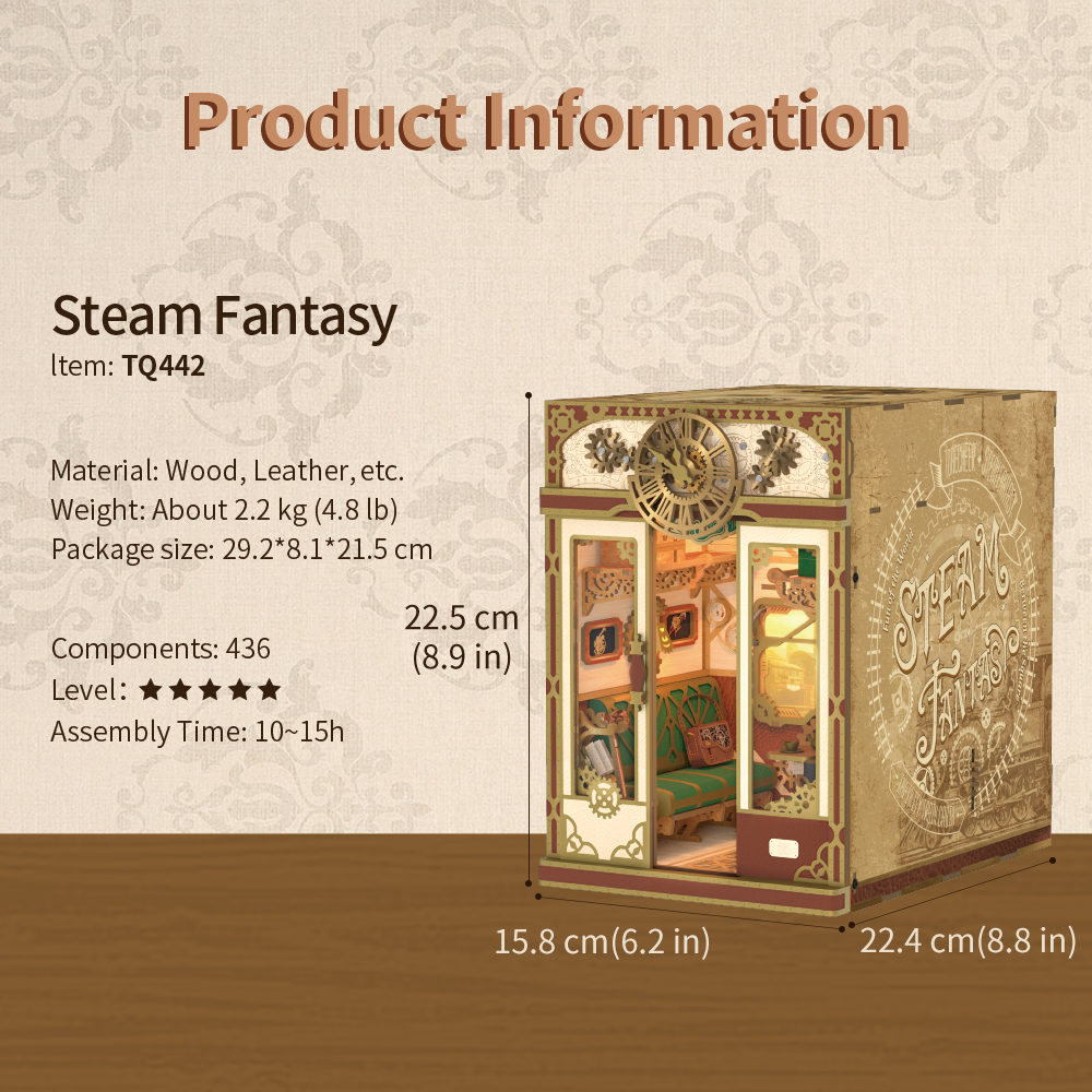Tonecheer DIY - Zugabteil - Steam Fantasy (DIY Mechanischer Bausatz-/bilder/big/Train%20SteamFantasy_9194038_3.jpg