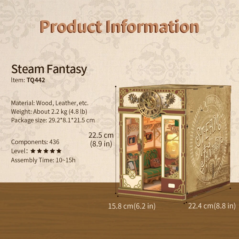 Tonecheer DIY - Zugabteil - Steam Fantasy (DIY Mechanischer Bausatz-/bilder/big/Train%20SteamFantasy_9194038_3.jpg