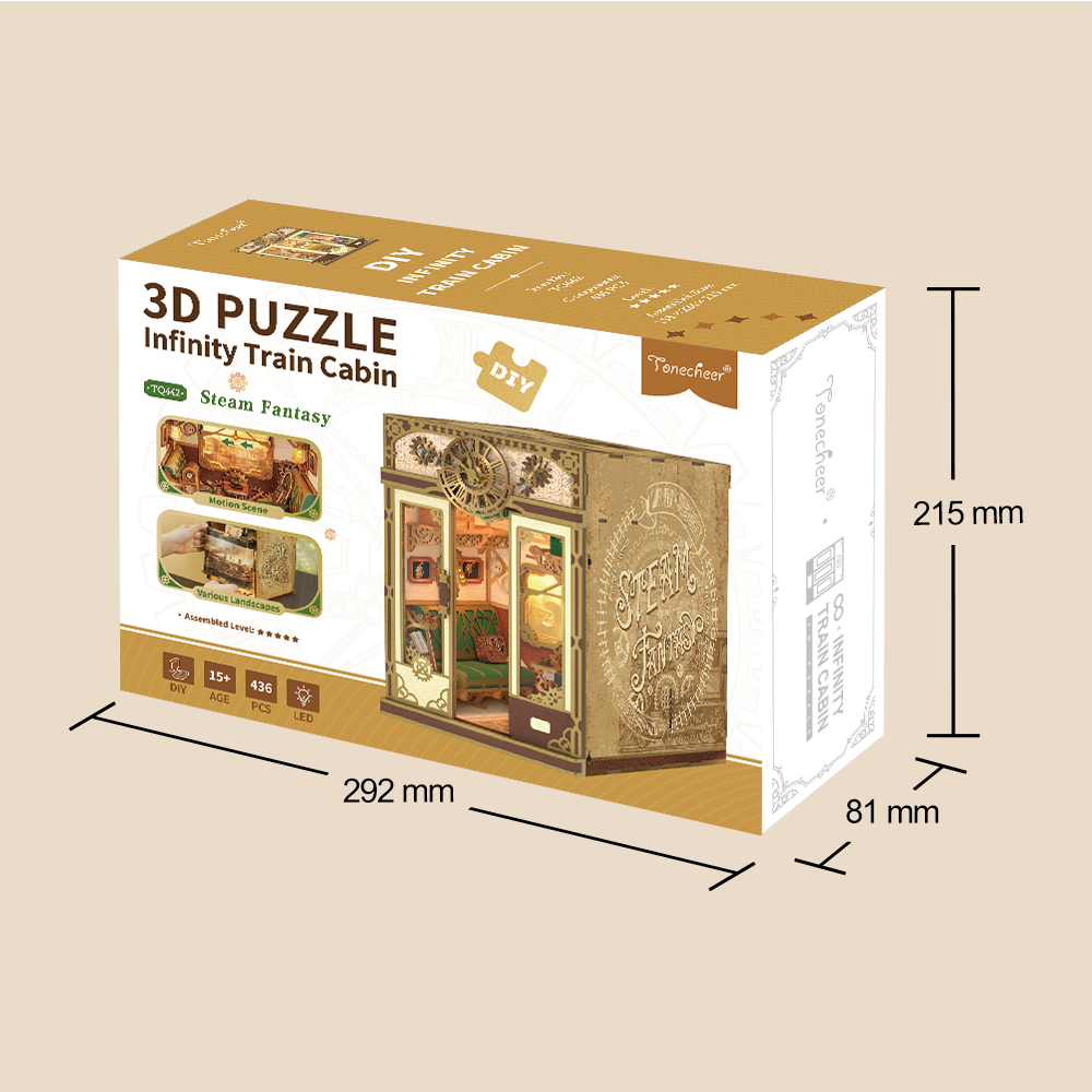 Tonecheer DIY - Zugabteil - Steam Fantasy (DIY Mechanischer Bausatz-/bilder/big/Train%20SteamFantasy_9194038_6.jpg