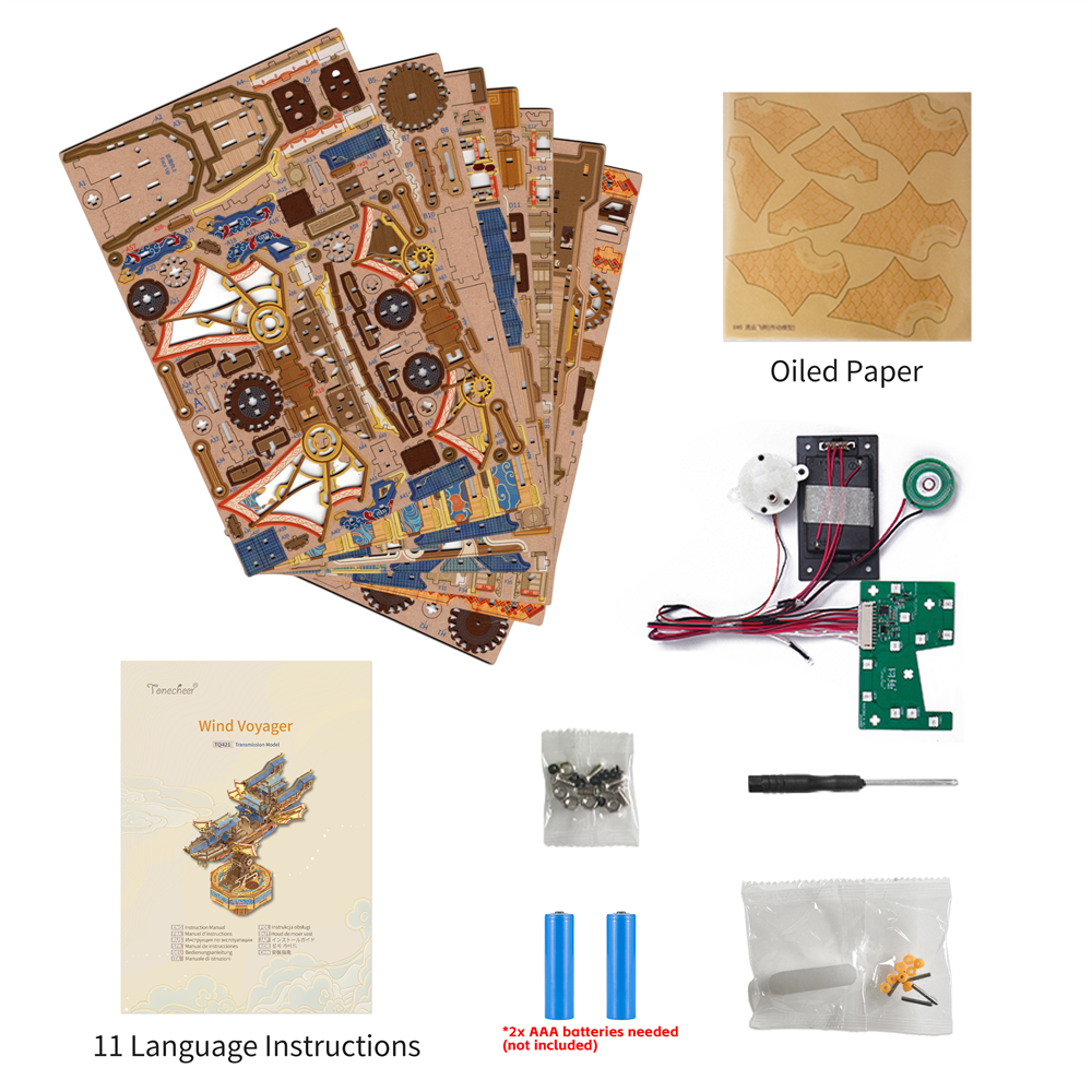 Tonecheer DIY - Wind Voyager (DIY Mechanischer Bausatz-/bilder/big/WindVoyager_9194035_3.jpg