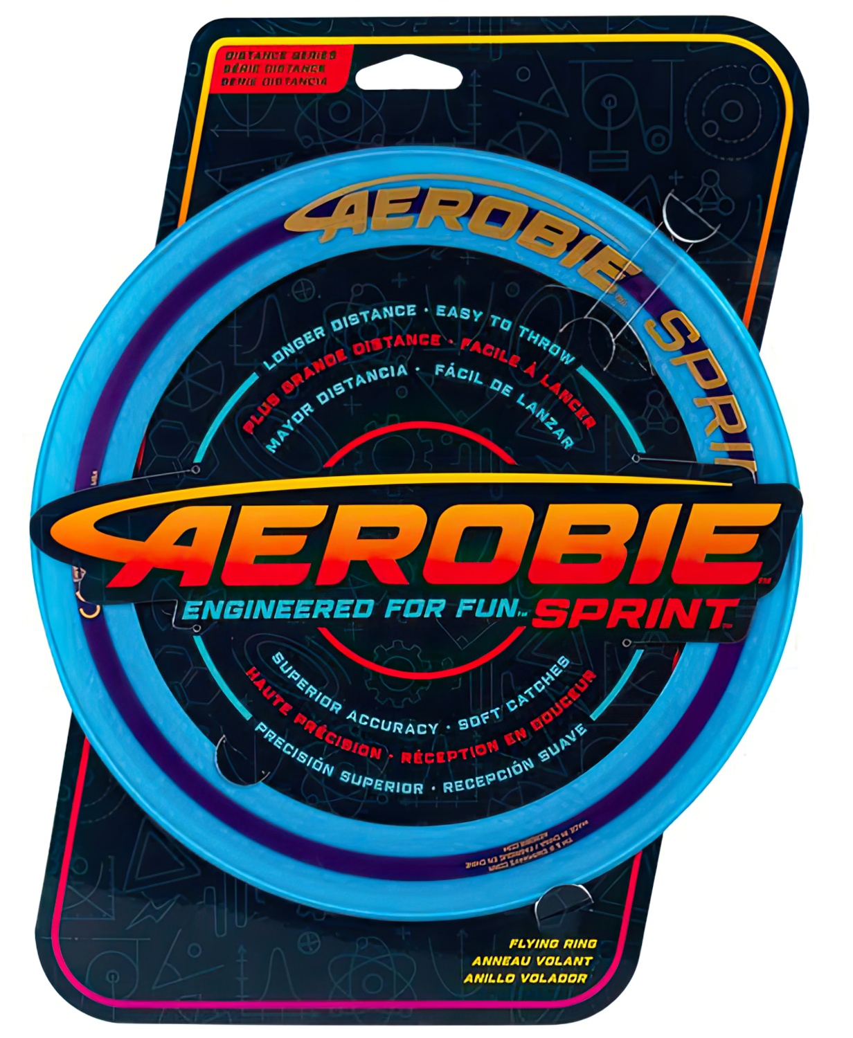 Aerobie Wurfring SPRINT / Frisbee blau 25 cm Durchmesser-/bilder/big/aerobie_sprint_blau_verpackung_2.jpg