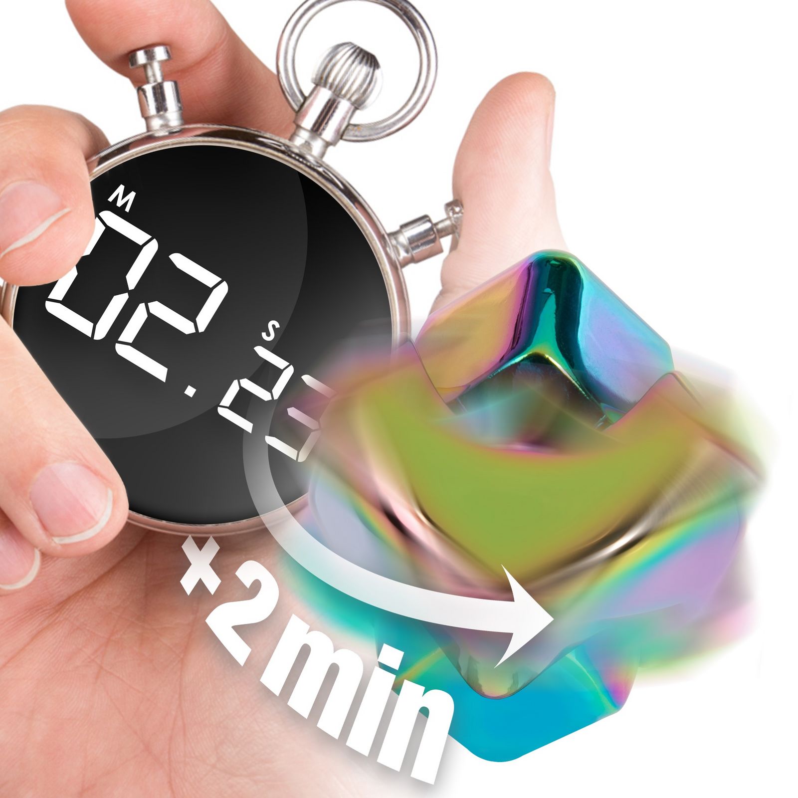 Fidget Spinner Cube-/bilder/big/bopster-fidget-cube-spinner-multicolour-metallic-04.jpg