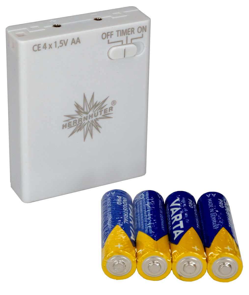 Herrnhuter Sterne Batteriehalter mit Timer inkl. 4 Mignon AA Batterien-/bilder/big/dscf4740.jpg