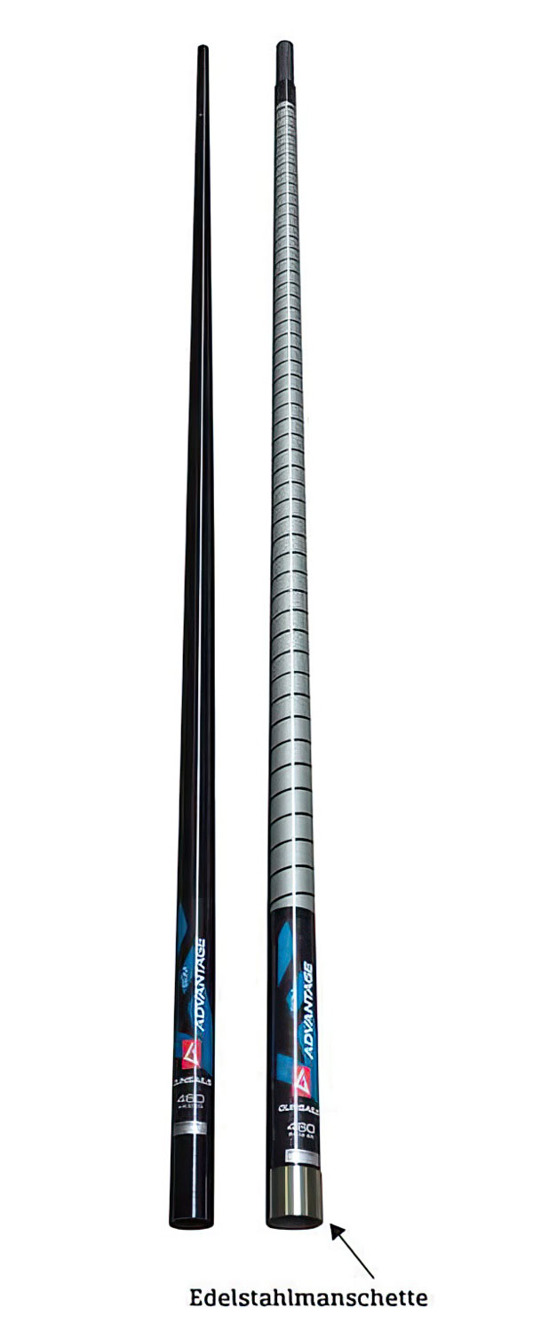GUNSAILS SDM Surfmast aus 35% Carbon zweiteilig Gesamtlänge 460 cm schwarz