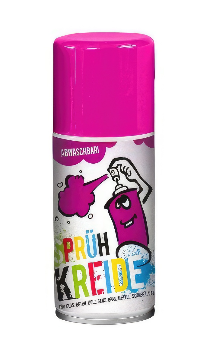 24 Stück - Elliot Sprühkreide - 150 ml pink abwaschbares Fun-Kreidespray (Markierspray) für Spiel Spaß und Fantasie