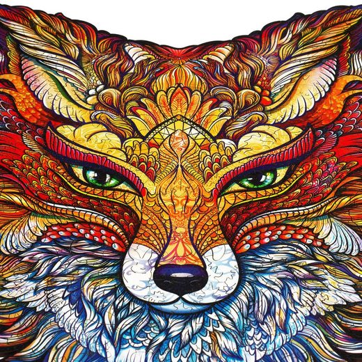 UNIDRAGON - Fiery Fox (16 x 24 cm - Größe S) Holzpuzzle - 107 Teile-/bilder/big/fiery%20fox_2.jpg