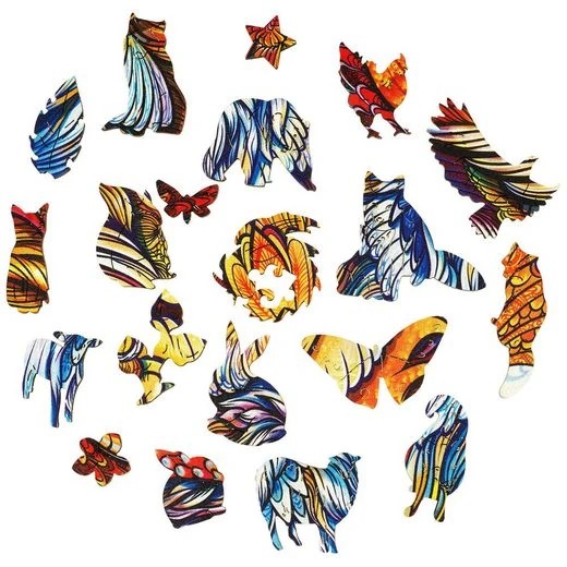 UNIDRAGON - Fiery Fox (22 x 32 cm - Größe M) Holzpuzzle - 197 Teile-/bilder/big/fiery%20fox_6.jpg