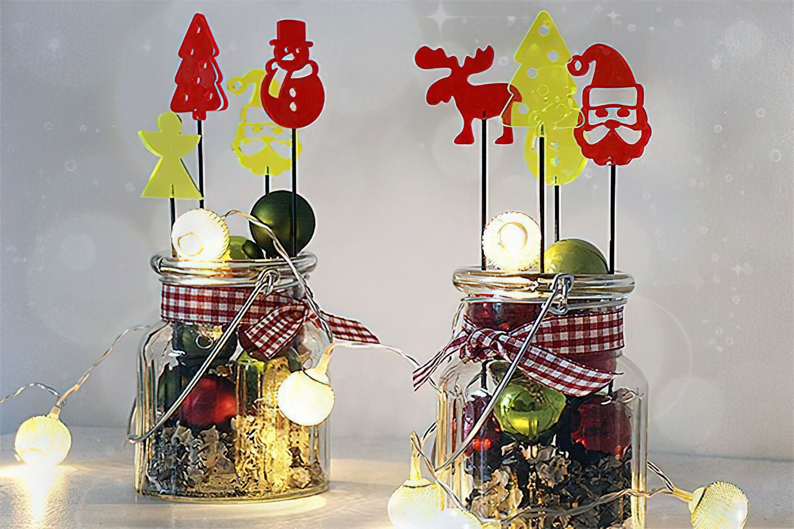 Sonnenfänger Lichtzauber - Elch mini 4 cm inkl. 20 cm Stab gelb 