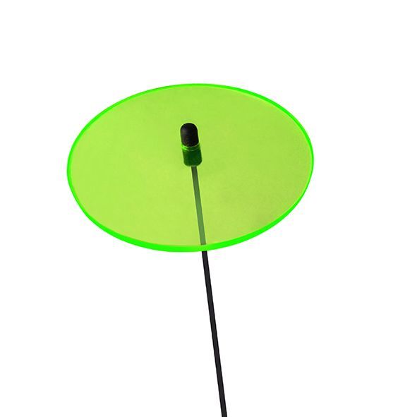10 Stück - Sonnenfänger Lichtzauber - Scheibe mini 4 cm inkl. 20 cm Stab grün