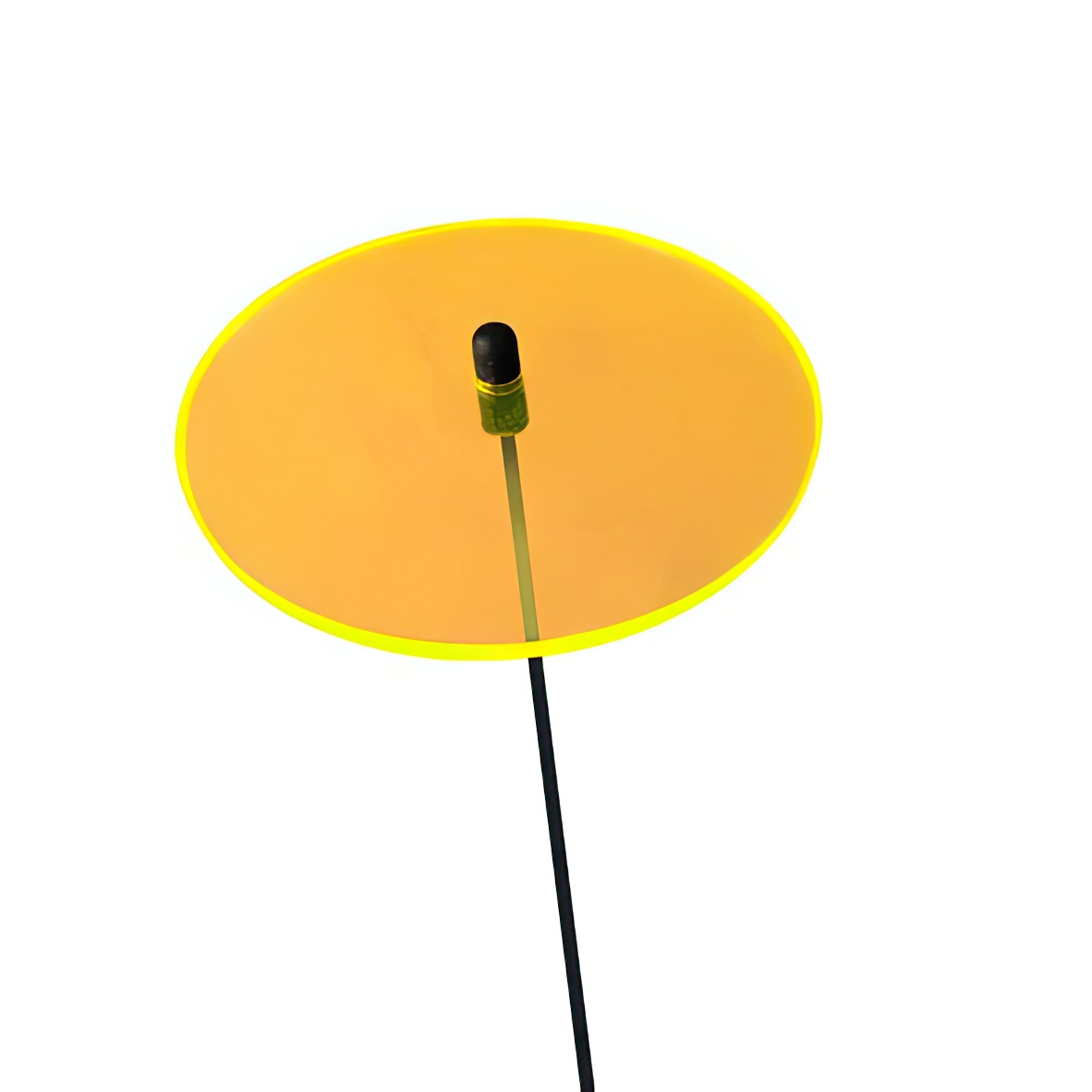 10 Stück - Sonnenfänger Lichtzauber - Scheibe mini 4 cm inkl. 20 cm Stab orange