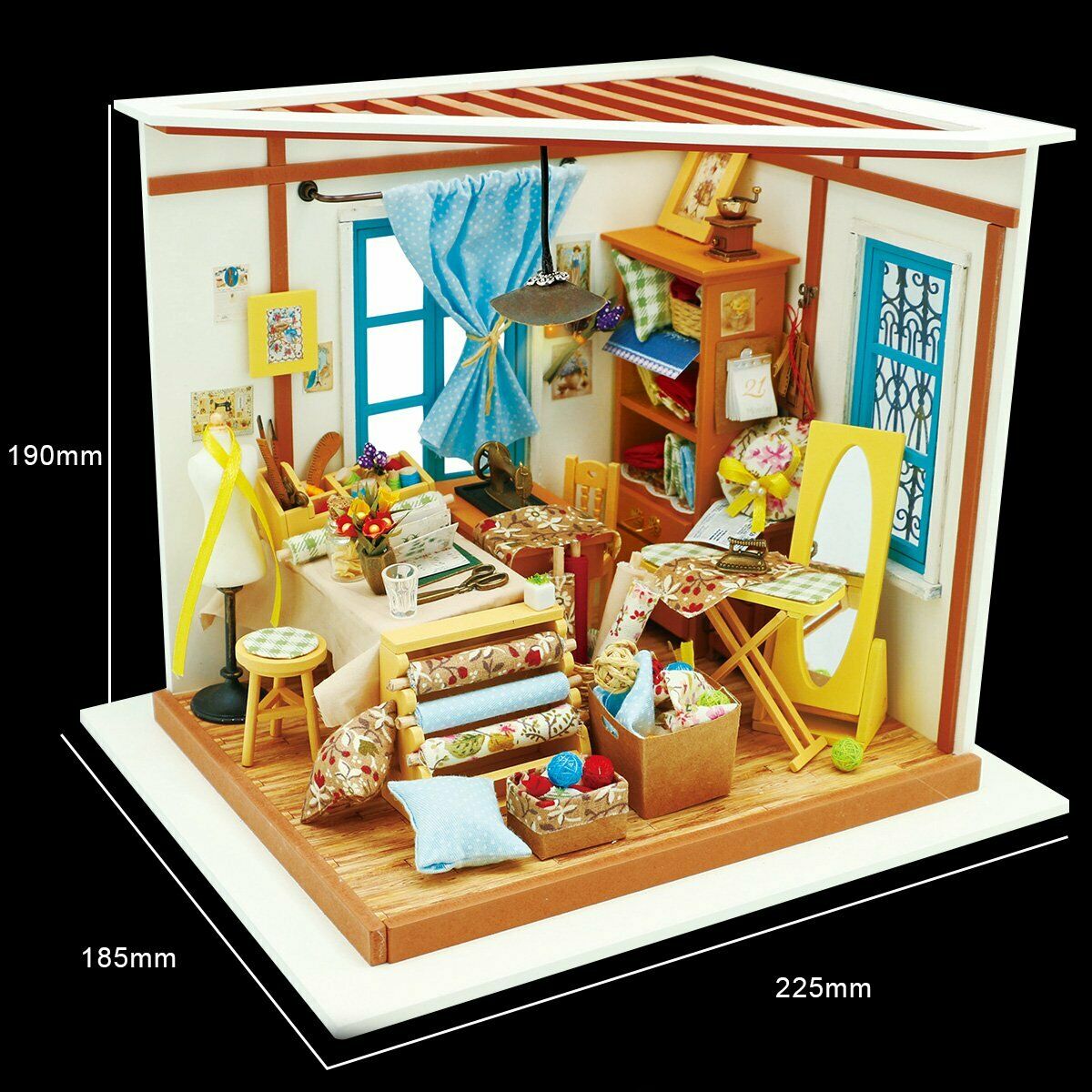 Robotime - DIY Miniaturhaus - Lisa's Tailor (DIY House - 19.5 x 18.3 x-/bilder/big/s-l1600_3.jpg