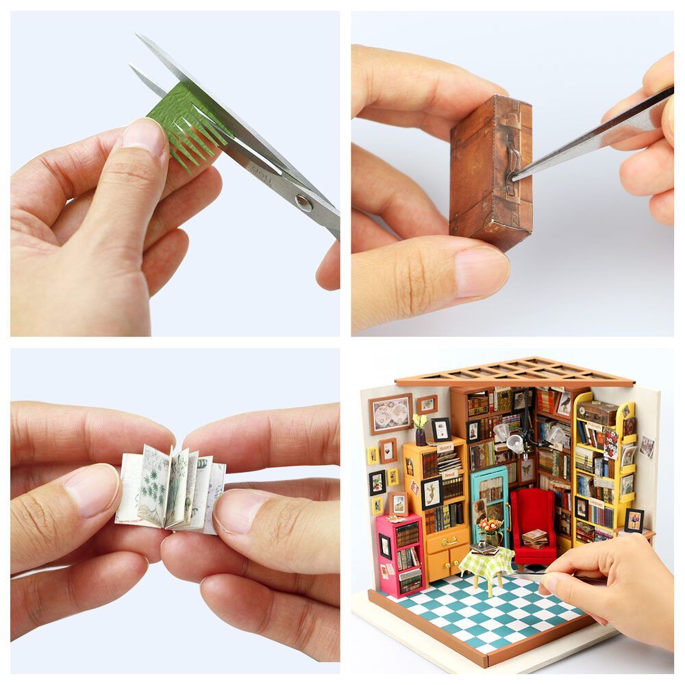 Robotime - DIY Miniaturhaus - Sam's Study (DIY House - 22.5 x 18.5 x-/bilder/big/small_DG102-10.jpg.jpg