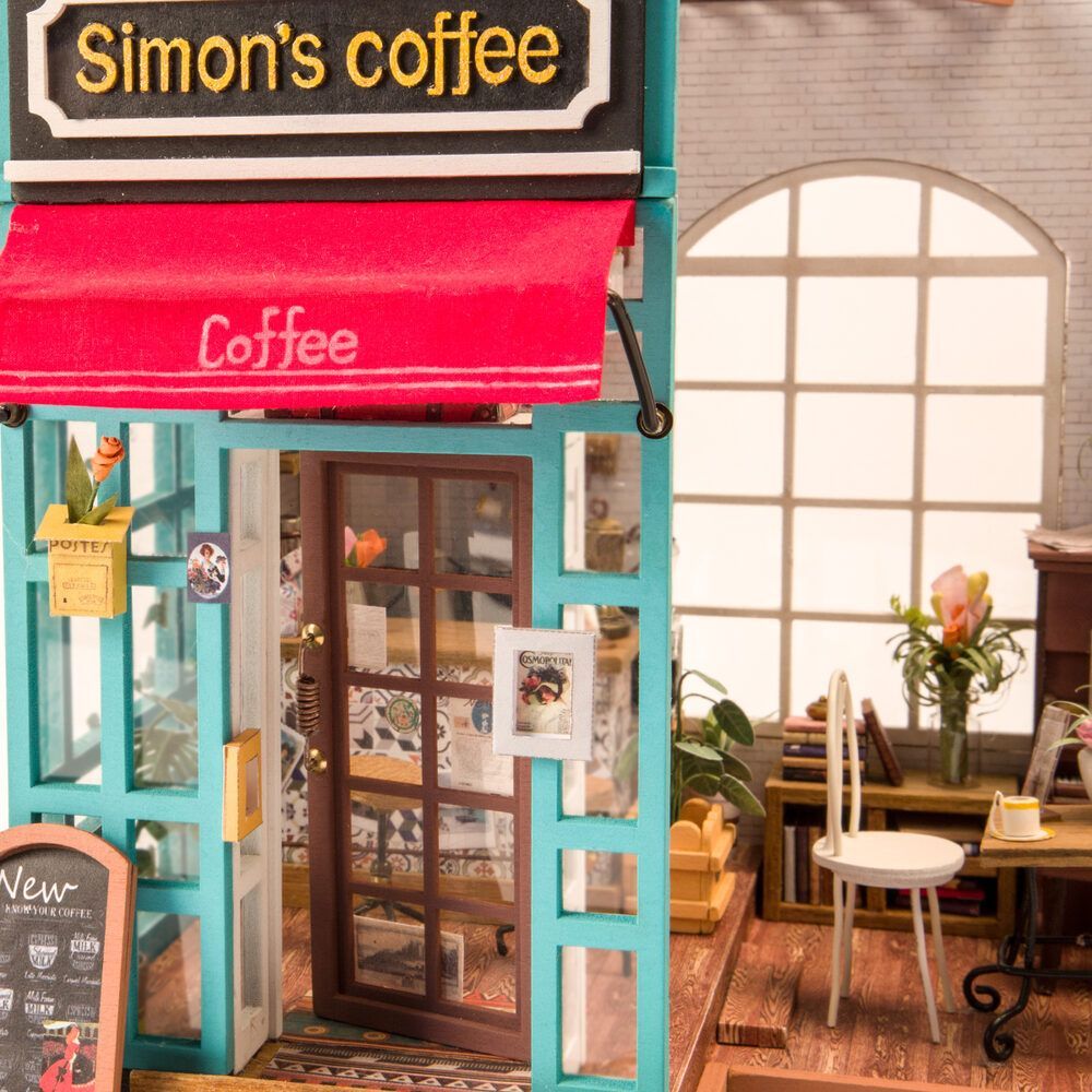 Robotime - DIY Miniaturhaus - Simon's Coffee (DIY House - 22.6 x-/bilder/big/small_DG109-6.jpg.jpg