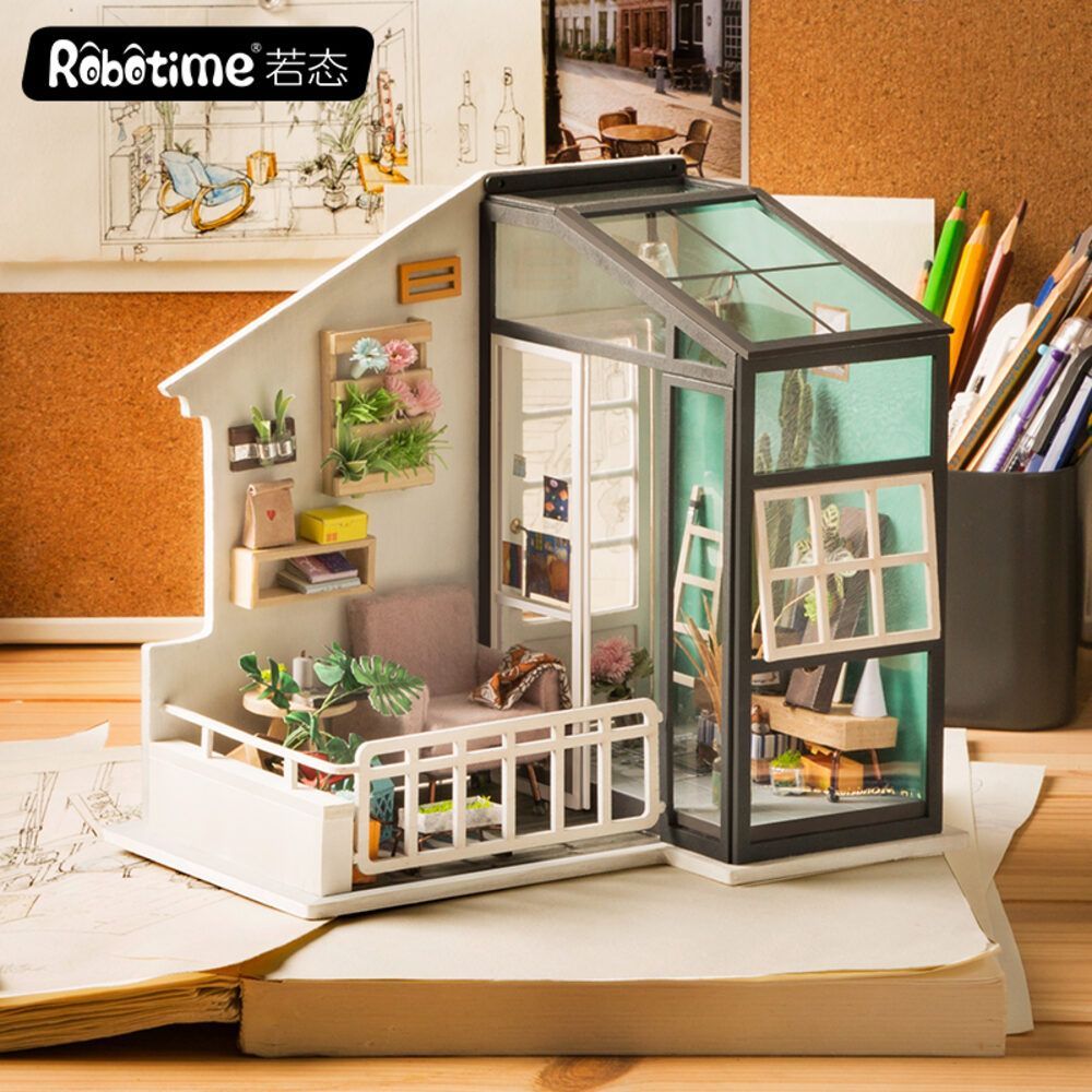 Robotime - DIY Miniaturhaus - Balcony Daydreaming (DIY House - 13.5 x-/bilder/big/small_DGM05-19.jpg.jpg
