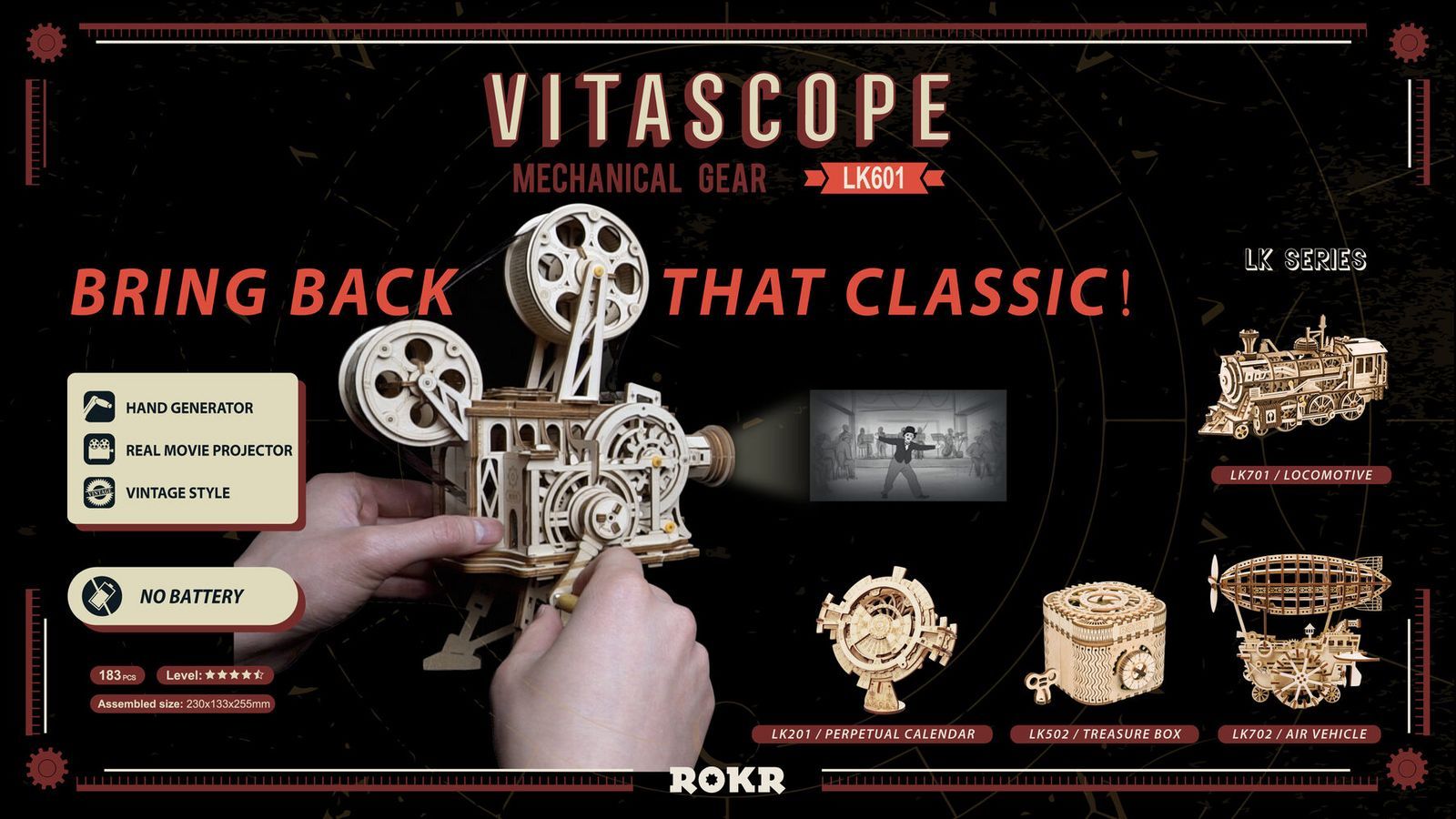 Robotime - DIY Vitascope - Camera (DIY 3D Puzzle 23 x 13.3 x 25.5 cm)-/bilder/big/small_LK601.jpg.jpg