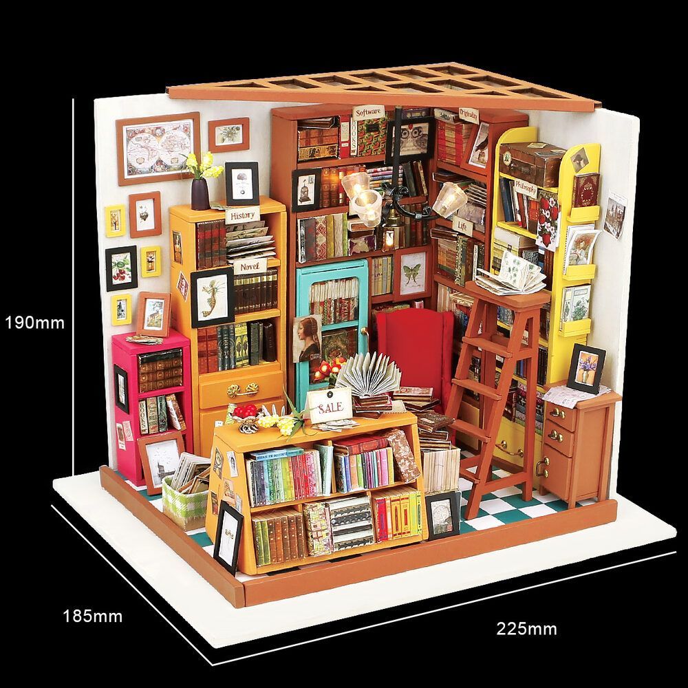 Robotime - DIY Miniaturhaus - Sam's Study (DIY House - 22.5 x 18.5 x-/bilder/big/small_dg102-2.jpg.jpg