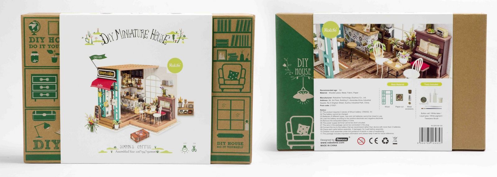 Robotime - DIY Miniaturhaus - Simon's Coffee (DIY House - 22.6 x-/bilder/big/small_dg109-simons%20coffee.jpg.jpg