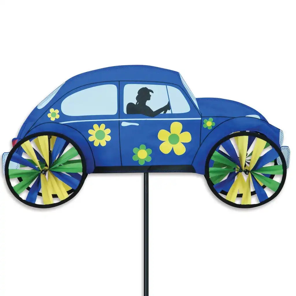 Windspiel stehend - VW Hippie Mobile Ø 25 cm 91 cm x 45 cm weiß